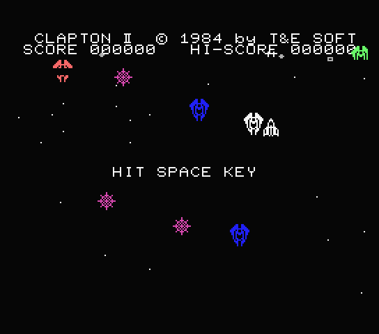 Battle Ship Clapton 2 title screen for MSX